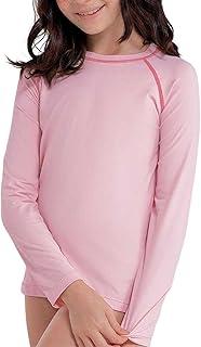 Camiseta Proteção Uv INFANTIL Menina Manga Longa Praia Piscina She