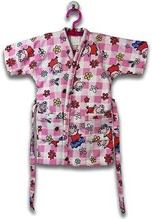 Roupão Aveludado Infantil Quimono Estampado Peppa Pig G Com 1 peça