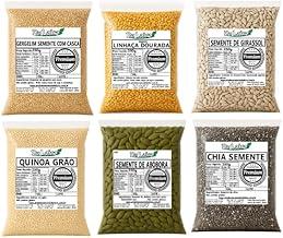 Kit Gergelim, Linhaça, Girassol, Quinoa, Abóbora e Chia (250grs de Cada)