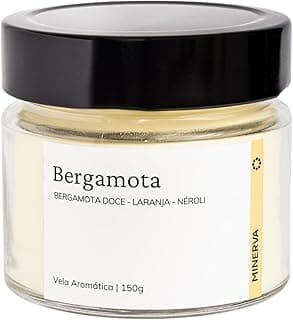 MINERVA - Vela Aromatica Perfumada Aroma de Bergamota Tangerina - 150g