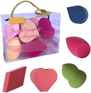 Kit 11 Esponjas Facial Para Maquiagem Multifuncional + 1 Suporte com 10% de desconto por R$ 17,91 na amazon