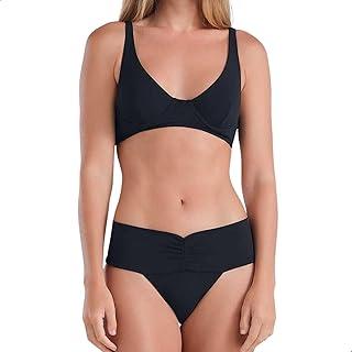 Biquíni Meia Taça Cós Alto UV 50+ Aloe Vera Praia Verão She