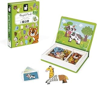 Livro Magnético Vida Animal - 40 Peças, Janod