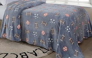 Manta Infantil que Brilha no Escuro Bola Cobertor para Menino 150x200cm, Microfibra Quentinha (Esportes)