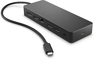 Hub USB-C 7 em 1 HP Universal Multiport – 1 HDMI 2.0, 1 DisplayPort 1.2, 2 USB, 2 USB-C,1 Entrada Ethernet, Compatível com Windows, macOS e Chrome OS, Suporte a 2 Monitores 4K (50H98AA)