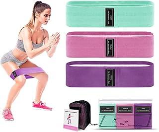 Kit 3 Faixas de Resistência Band Antiderrapantes para Pernas e Glúteos - Ideal para Exercícios, Yoga, Pilates e Treinos em Casa