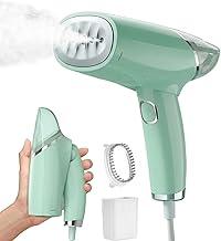 Ferro a Vapor Portátil Dobrável 1000W Bivolt - Pré-Aquecimento Rápido 30s Tanque 100ml para Viagens Casa Escritório Roupa Tecidos Delicados (Verde)