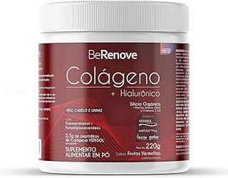 BeRenove Colágeno Verisol + Hialurônico Haplex Plus 220g Sabor Frutas Vermelhas