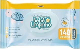 Lenço Umedecido Bebe Limpinho Cheiro Suave Caixa de Lencos Umedecidos a Base de Agua Ideal para Higiene Diaria Toalhas Umedecidas com 140 Unidades Lenco Umedecido Sem Alcool