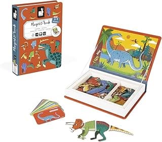 Livro Magnético Misture e Combine Dinossauros - 50 Peças, Janod com 39.95% de desconto por R$ 99,63 na amazon
