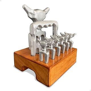 Kit Garra De Urso Garfo Tridente Churrasco Petisco Com Suporte Gourmet