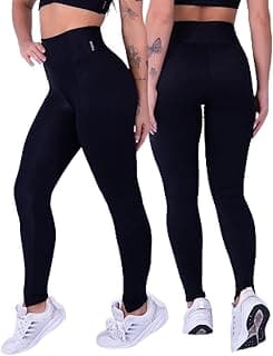 Legging Esportiva Feminina de Alta Compressão, Cintura Alta, Poliamida, para Academia e Fitness Rocca Runa