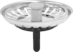 Tampa de Válvula Tramontina Econômica 4 1/2" em Aço Inox Polido e Polipropileno para Pias e Cubas