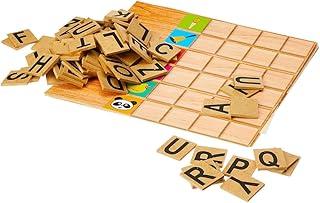 Jogo Pedagógico Formando Palavras em Madeira – 140 Peças Educativas com Letras e Fichas Ilustradas para Alfabetização Infantil Lúdica e Criativa para Crianças
