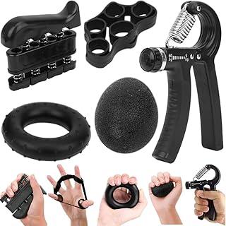 Genérico Kit de 5 Peças para Fortalecimento das Mãos, Dedos, Punhos e Exercícios de Fisioterapia