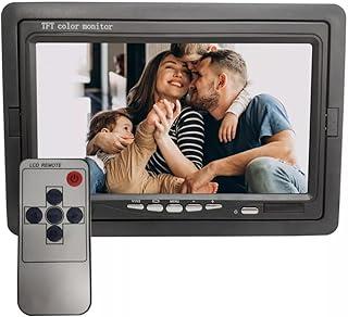 Monitor LCD TFT Veicular Digital Tela 7 Polegadas Com Controle Remoto Suporte Ajustável