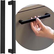 Puxador P/Porta Guarda Roupa Escritório Gaveta Space 160mm (Preto Fosco)