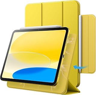 JETech Capa Magnética para iPad (A16) 11ª/10ª Geração (2025/2022), Fixação Magnética, Case Fina para Tablet com Despertar/Sono Automático (Amarelo)