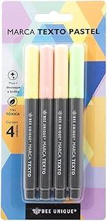 Marca Texto Pastel 4 Cores