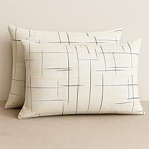 2 Fronhas Avulsas de Malha Estampada COZZILAR - 100% Algodão, 70x50 cm, Conforto e Beleza para seu Quarto - Par com Zíper Escondido (Modelo 10)