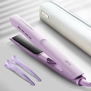 Lena Prancha Profissional Titanium Care Íons+, 2 em 1 Liso & Cacheado, 13 Temperaturas Ajustáveis, Painel de Titanium + Íons em Bilhões, Aquecimento Rápido 30s, Bivolt Global, Cor Lilás