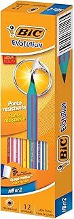 Lápis Plástico Nº 2HB Sextavado, BIC, Evolution Pijama, 891641, 12 Unidades