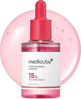 M.edicube TXA+15% Glow Sérum Facial para Cuidados Pós-Manchas | pele diários tudo-em-um | Cuidados com o tom de pele irregular, textura e hidratação | 1.01 fl.oz
