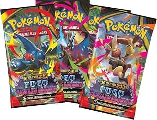 Pokémon TCG, Blister Unitário ME02 Fogo Fantasmagórico 6 Cartas