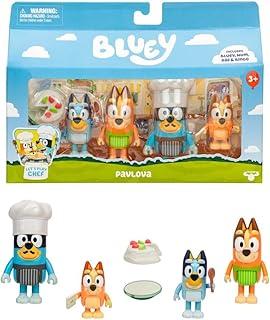 Kit com 4 Bonecos Colecionáveis 6cm Bluey - Pavlova