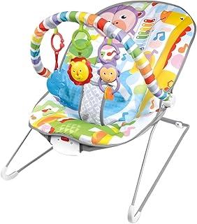 Cadeira de Descanso e Balanço do Bebê com Som e Cinto Ajustável (Verde)