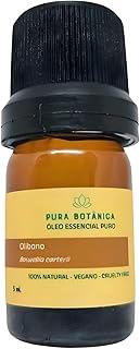 Óleo Essencial de Olíbano 5ml – 100% Puro Pura Botânica para Aromaterapia, Cuidados com a pele, Meditação, Equilíbrio Emocional e Bem-Estar Natural