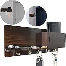 Suporte Porta Chaves Para Pendurar Organizar Chave Casa Apartamento com porta Carteira - Hoffice