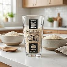 Copo Medidor Vidro Chef Cozinha Receitas Profissional Resistente Multiuso 415ml Ruvolo