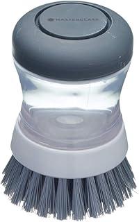 MasterClass Escova de Louça com Dispensador de Sabão - Escova Pequena Redonda com Dispensador de Sabão Embutido, 9 cm