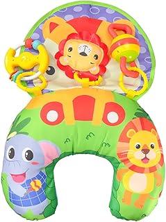 Almofada Atividade Bebê Tummy Time Chocalho Maxi Baby - Esquilo