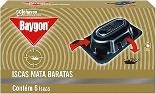 Baygon Iscas Mata Barata, Inseticida que Protege por até 3 meses, 6 Unidades de 2,6g