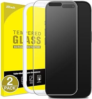 JETech Película Vidro Temperado Fosca para iPhone 17 6,3 Polegadas, Protetor de Tela Antirreflexo 9H, Antiimpressão Digital, Toque Confortável, Amigável ao Case, Pacote com 2