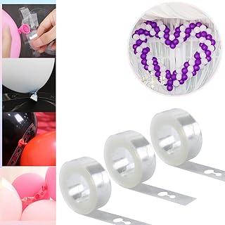 Fita Para Arco Desconstruído - 5 Metros Cada, Fita Para De Balões, Balão Bexiga Suporte, Arco Desmontável Para Balões, Tira Desconstruído (3FitaTransparente)