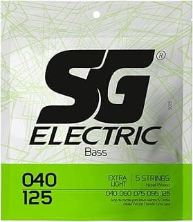 Encordoamento 040 SG, Níquel, para Baixo 5 Cordas