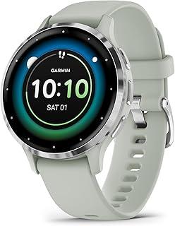 Garmin Relógio Venu 3s Cool Mint 41mm com Monitor Cardíaco de Pulso e GPS
