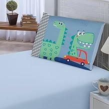 Fronha Infantil Decorativa, 50x70 cm, Soft Estampada, Poliéster Peletizado(DINO CARRO)