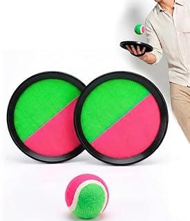 Jogo Pega Bolinha com Raquete de Praia Kit com 2 Raquetes e 1 Bola para Crianças e Adultos Atividade ao Ar Livre Premium