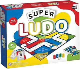 Jogo Super Ludo – Tabuleiro com Cartas, Dado e Peças – Diversão em Família e Amigos – 2 a 4 Jogadores