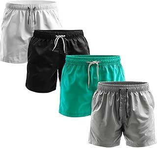 Shorts Masculinos Kit 4 Bermuda Praia Academia Tecido Grosso