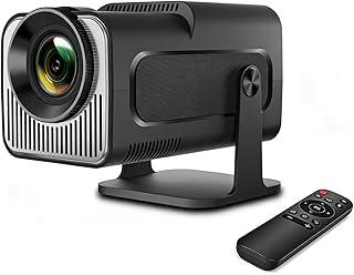 Projetor Portátil Android 11 TV HY320 Mini, Wi-Fi 6 e Bluetooth 5.0, Suporte 4K H.265, 720P Nativa, 200 LM, Correção Automática, AirPlay/Miracast, Projeção 180°, Alto-Falante e Controle Remoto
