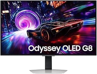 Monitor Samsung Odyssey OLED G8 32", 4K, 240Hz, 0.03ms, ajuste de altura, FreeSync Premium Pro, DP, HDMI, USB, prata