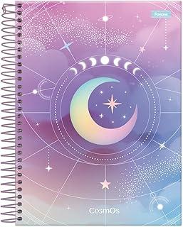 Kit de Cadernos, Foroni, 1 Matéria, Capa Dura, Colegial, Cosmos, 80 Folhas, Pacote com 4