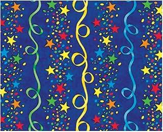 V.M.P. Bobina de Papel de Presente, VMP, Couchê, Festa, 60 cm x 100 metros, Multicor