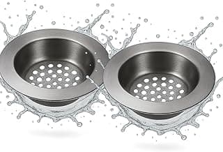 Kit 2 Ralos de Pia Inox 9 cm – Antientupimento, Escoamento Rápido, Resistente à Corrosão – Cozinha, Banheiro e Lavanderia. (2)