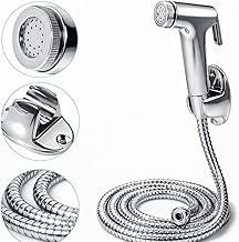 CasaFonseca Ducha Higiênica Bidê para Banheiro Lavabo Chuveirinho com Mangueira Flexível de 1,20m Econômica Prática e Sustentável Premium com Suporte de Parede e Kit de Fixação